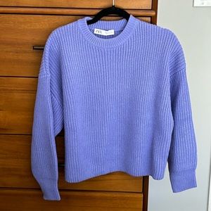 Zara purple knit sweater